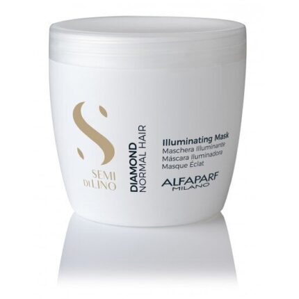 Spindesio suteikianti kaukė AlfaParf Semi Di Lino Diamond Illuminating Mask, 500 ml